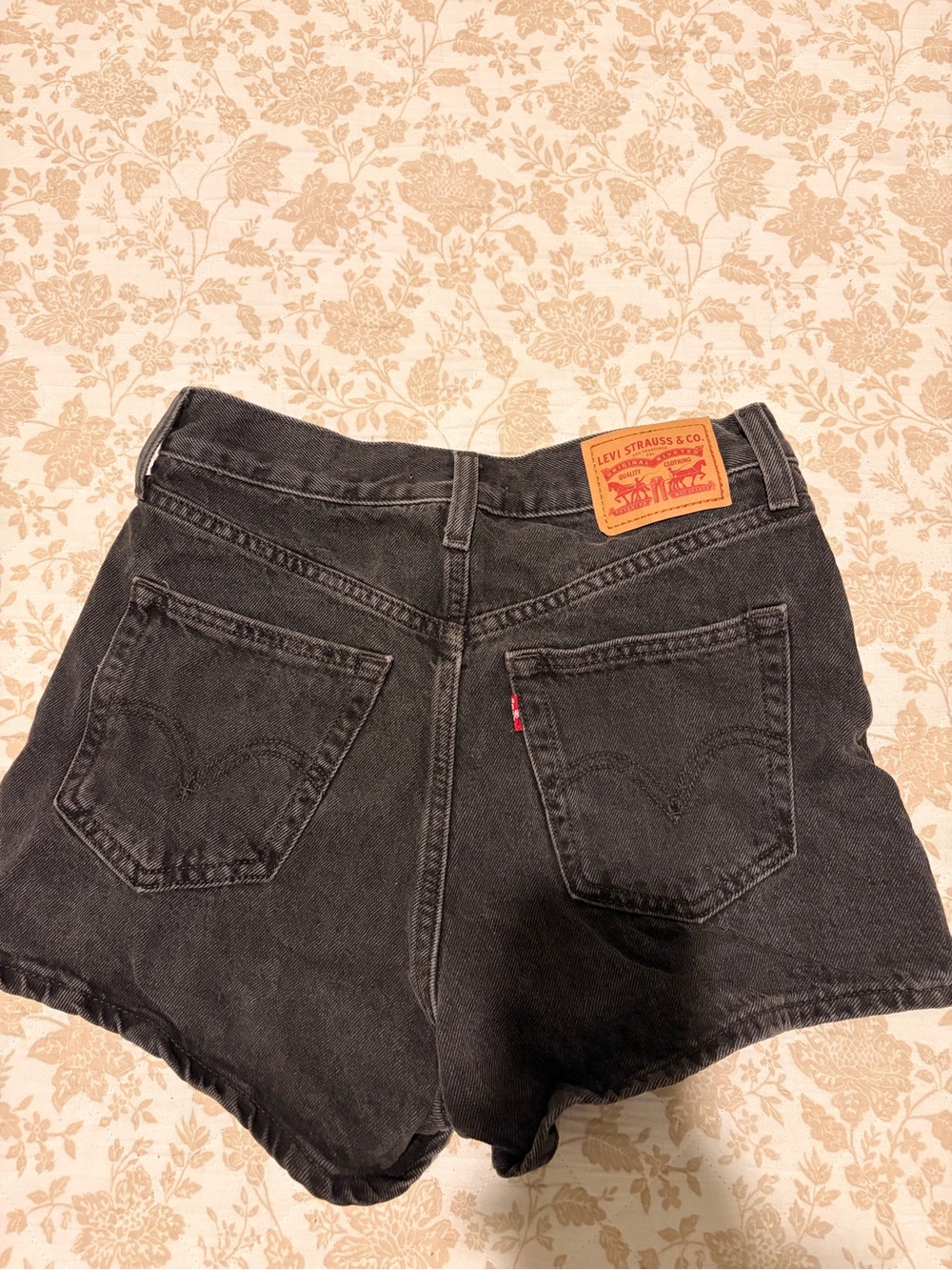Levi's Black High-Waist Denim Shorts